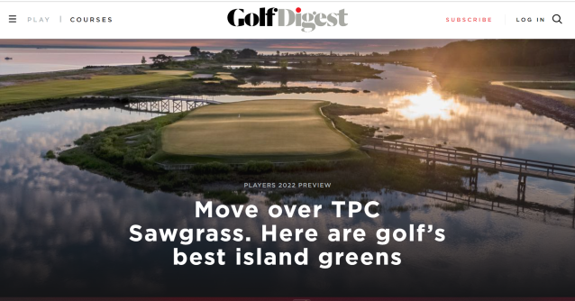Golf Digest's Best Island Greens